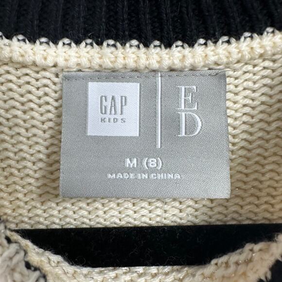 GAP x Ellen Kids M Cream Sparkle Sweater NWT Be One of a Kind Pullover - Picture 2 of 5